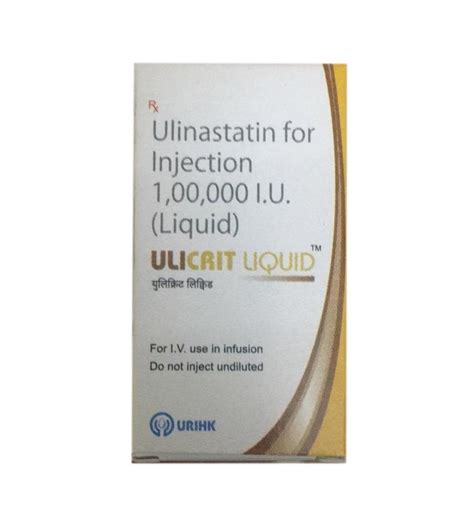 Ulicrit Liquid Ulinastatin Injection Packaging Type Vial At Rs 1900