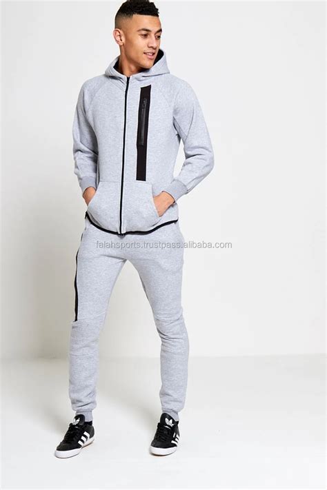 Wholesale Custom 100 Cotton Plain Slim Fit Tracksuit Men Buy Custom