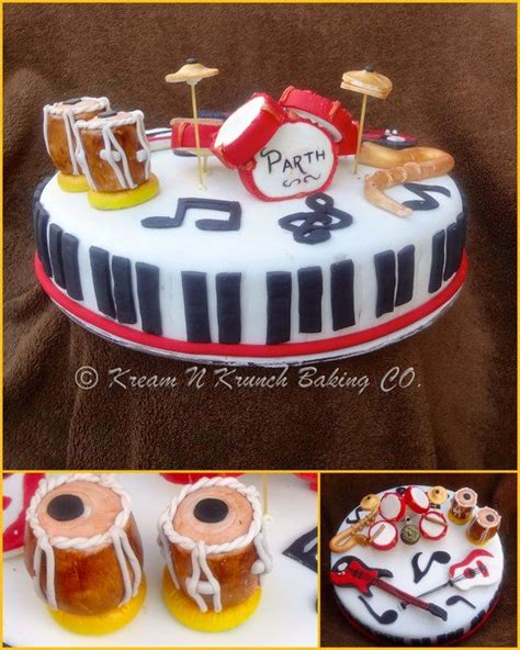 Musical Instruments Cake Boys 1st Birthday Cake Butterfly Birthday