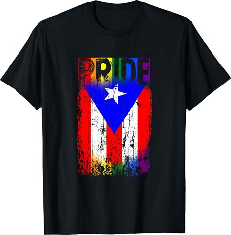 Gay Puerto Rican Pride Flag Lgbtq Boricua Distressed T Shirt Walmart
