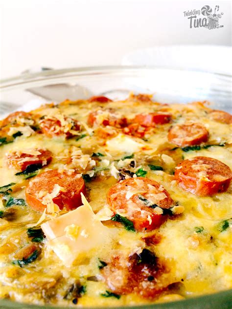 Spinach & Potato Breakfast Casserole | Twinkling Tina Cooks