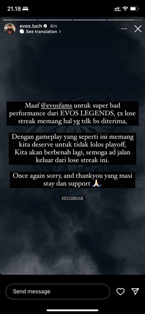 Minta Maaf Deankt Akui Evos Legends Tak Pantas Lolos Playoff One