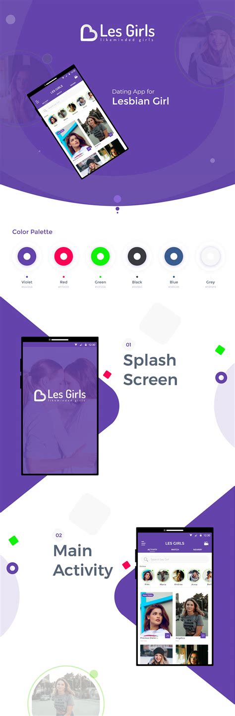 Dating App For Lesbian Girl App Ux Ui Design On Behance