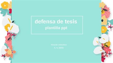 Diseño De Tesis De Defensa Minimalista Con Plano De Graduación Azul