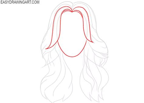 How To Draw Wavy Hair Easy Drawing Art