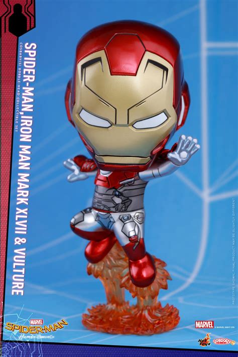 Spider Man Homecoming Cosbaby Bobble Head Figures By Hot Toys ActionFiguresDaily