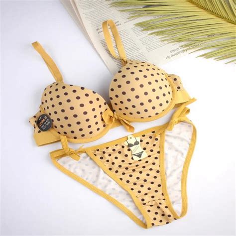 Polka Dotted Bra Panty Set Glamour Secrets