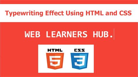 Typing Effect Using Html And Css Tips Tricks Animation Web