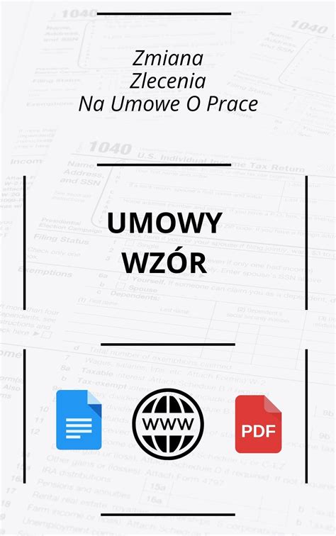 Zmiana Umowy Zlecenia Na Umow O Prac Wz R Word Pdf