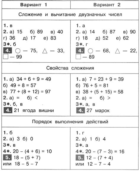 Грамотеи - Тесты по математике. 2 класс