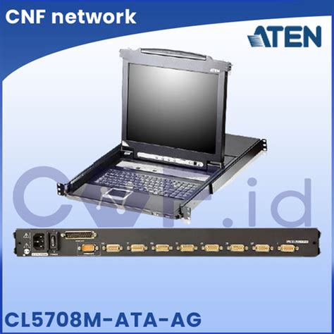 Jual Aten Port Ps Usb Vga Single Rail Lcd Kvm Switch Cl M Ata Ag