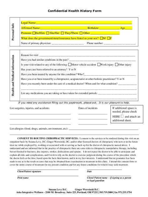 Fillable Online Updating Name And PronounsPRIDE Center Fax Email Print