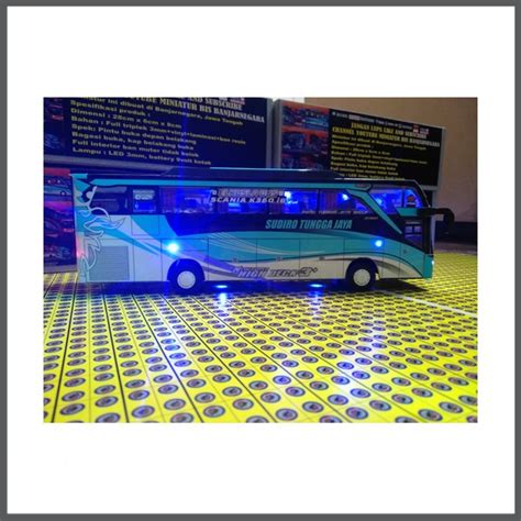 Jual Miniatur Bis Banjarnegara Sudiro Tingga Jaya Scania Trans Java