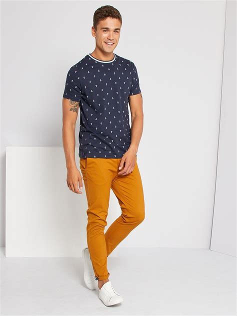 Pantal N Chino Skinny L Amarillo Kiabi