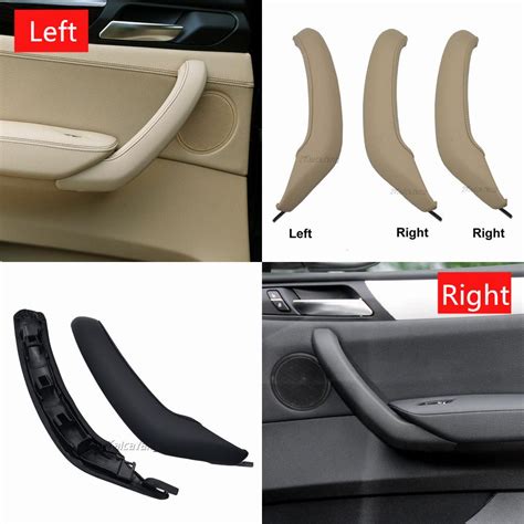 Car Inner Handle Interior Door Panel Pull Trim Cover Leather Left Right