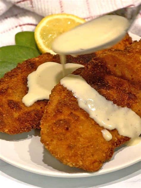 Chicken Schnitzel With Mustard Cream Sauce Pudge Factor