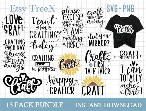 Crafters Svg Bundle By Oxee Craft Svg Crafting Svg Craft Etsy Uk