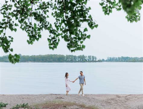 Toronto Cherry Beach Engagement Photos Enchanting Love Story