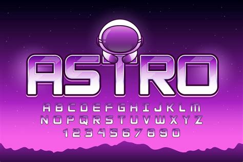 Decorative Astronaut Editable Text Effect Vector Design Vector