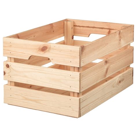 KNAGGLIG Box, pine, 46x31x25 cm - IKEA