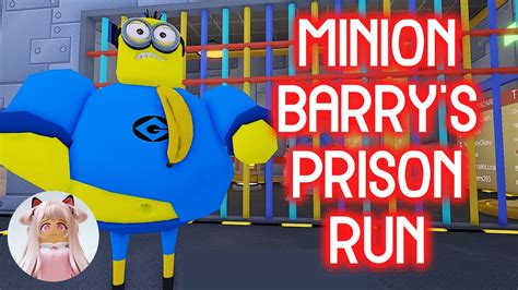 Minion Barry S Prison Run Obby Roblox Obby Gameplay Walkthrough No