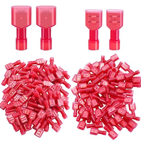 Snapklik 100PCS Nylon Spade Connectors Kit 22 18 Gauge Quick