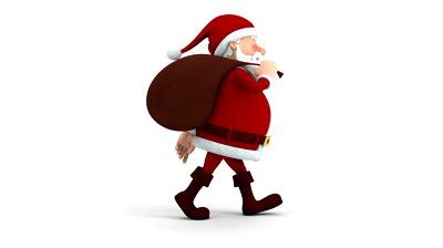 Santa Claus Walking Png Clip Art Library