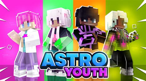 Astro Youth By AquaStudio Minecraft Skin Pack Minecraft Bedrock