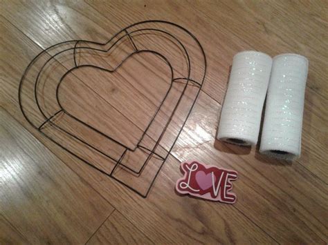 DIY Valentine S Day Mesh Wreath All From The Dollar Store Mesh