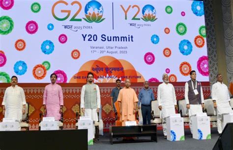 Cm Said At Youth 20 Summit In Varanasi Triveni Of Demography Democracy And Diversity Makes Us