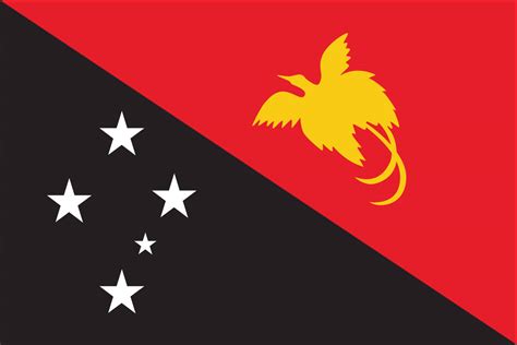 Flagge Papua Neuguinea 110 g m²