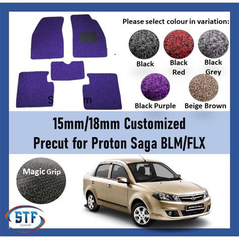 Proton Saga BLM FLX OEM Precut PVC Carpet Karpet PVC Coilmat Magic