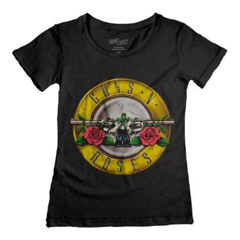 Camiseta Feminina Guns N Roses Baby Look Guns N Roses Parcelamento