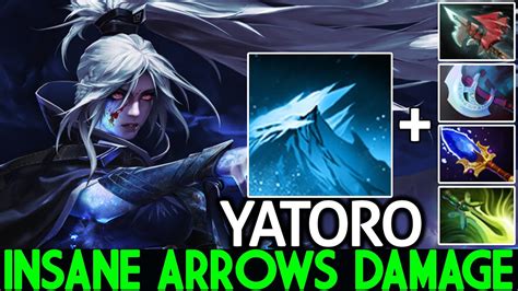 Yatoro Drow Ranger Insane Arrows Damage With Full Agility Build Dota