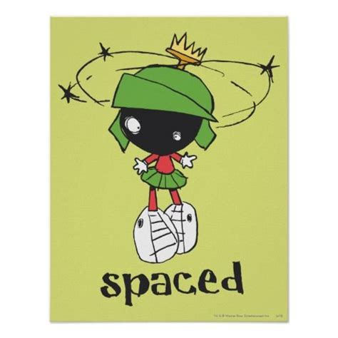 unique marvin the martian images | Marvin the Martian Spaced Print from ...