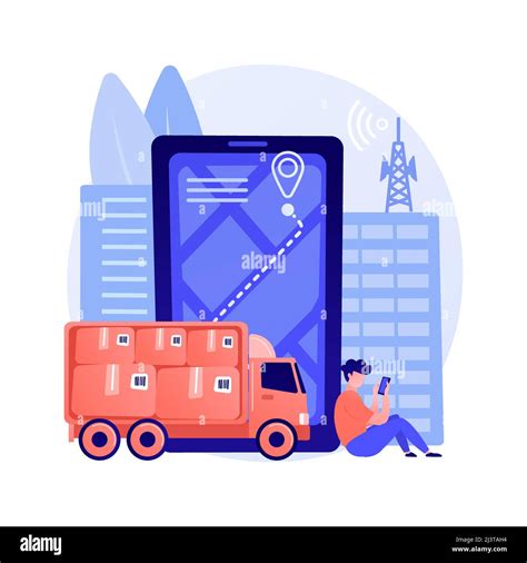 Post Service Tracking Abstract Concept Vector Illustration Parcel