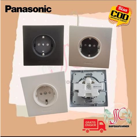 Jual Stop Kontak Panasonic Minimalis Hitam Cp1g Wesjp1121 Style