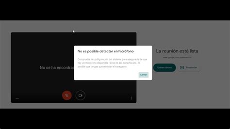 No Es Posible Detectar El Microfono Meet Solucion Final Youtube