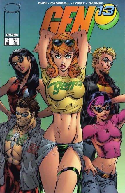 An Image Of A Group Of Women In Comic Style Outfits With One Woman