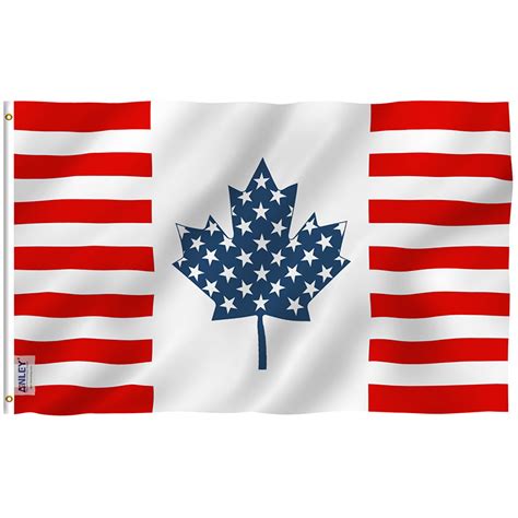 Fly Breeze Usa Canada Friendship Flag X Foot Anley Flags