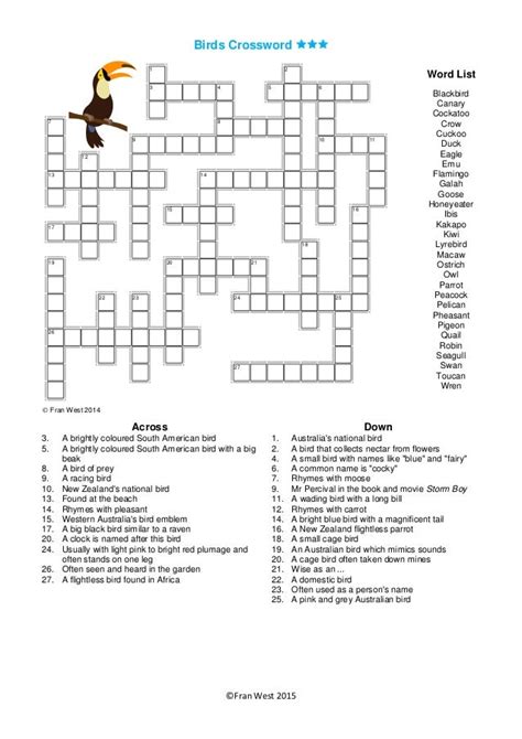 "Crosswords for the aged" PDF sample by Fran West