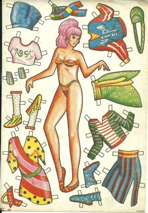 An Image Of A Woman With Lots Of Different Hats And Clothing On It S Body