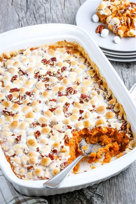 Southern Sweet Potato Casserole with Marshmallows | Adventures of Mel