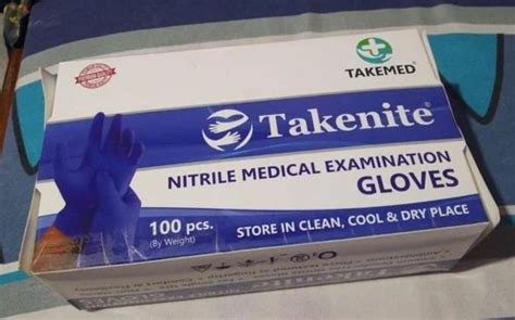 Blue Takenite Nitrile Medical Examination Gloves Size 5 Inches At Rs