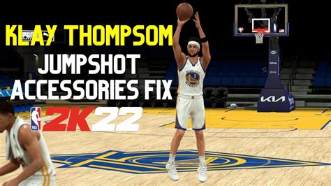 Klay Thompson Jumpshot And Accessories Fix NBA2K22 YouTube