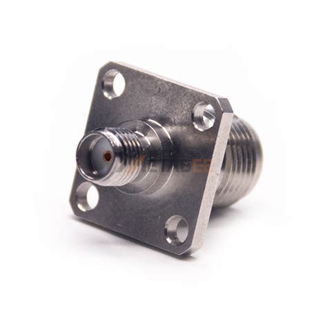 Sma Female To Tnc Female 4 Hole Flange Panel Mount Adapter Metabeeai