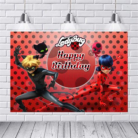 Buy Miraculous Ladybug Backdrop For Birthday Party Cartoons Backdrop