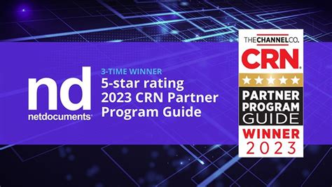 Netdocuments Earns 5 Star Rating In The 2023 Crn Partner Program Guide