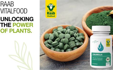 Raab Vitalfood Bio Chlorella Tabletten Aus Reinen Micro Algen 200