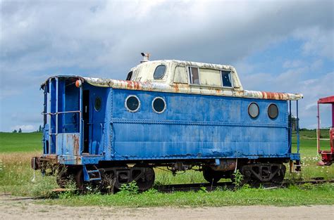 Blue Caboose Photograph By Guy Whiteley Pixels